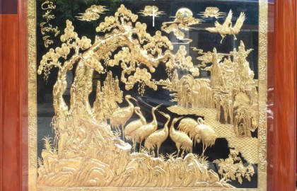 Ý nghĩa của bức tranh đồng quê bằng đồng cho phòng khách